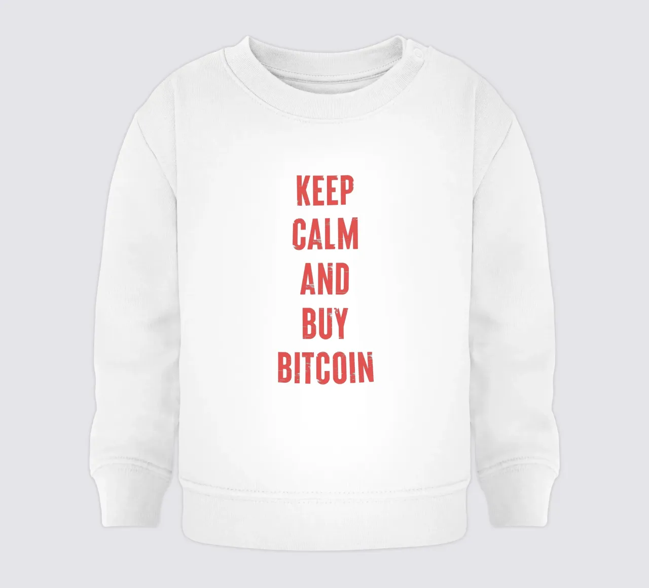 Mantenere la calma e acquistare Bitcoin felpa neonato da Vintagrafica