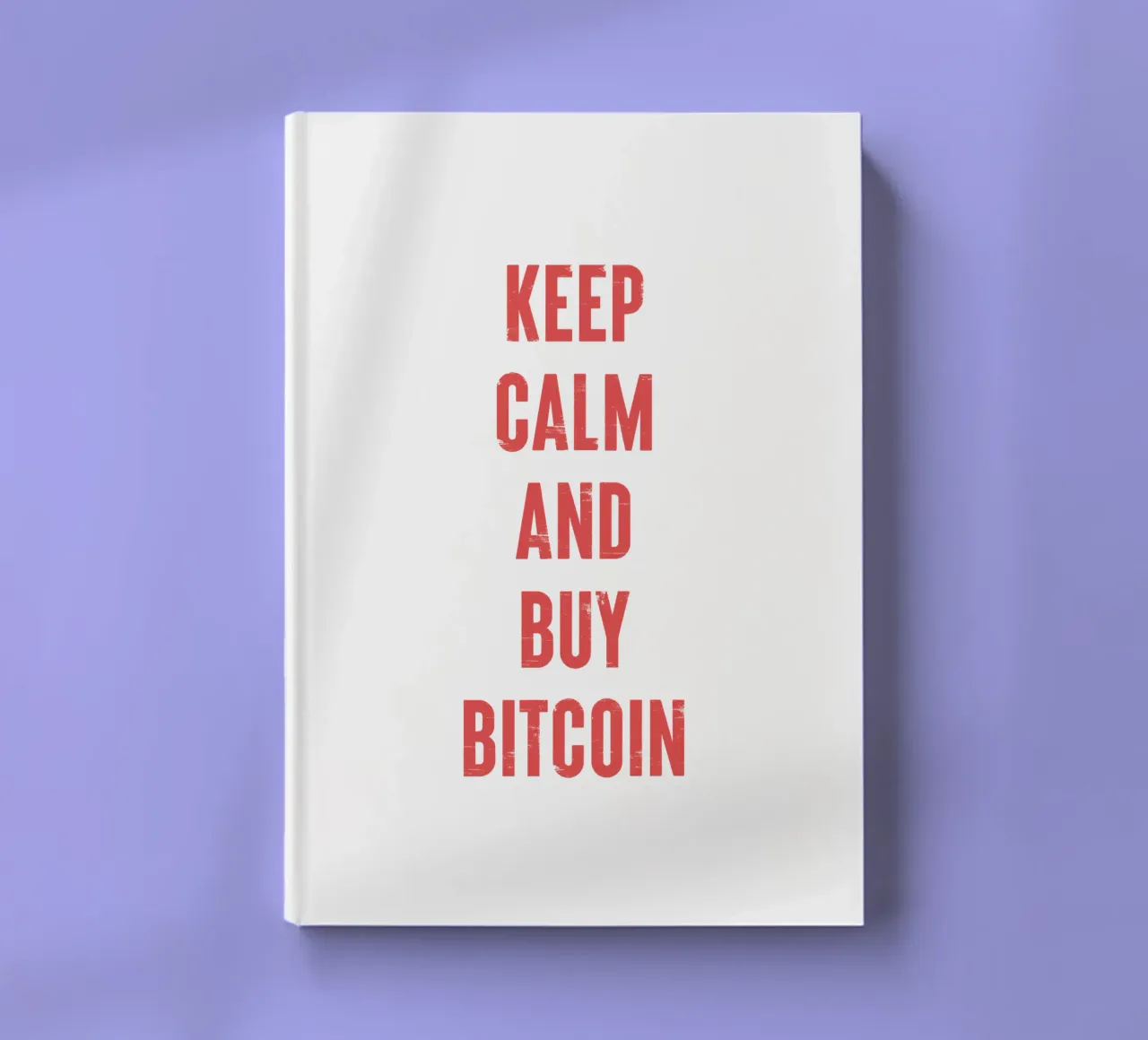 Keep calm and buy Bitcoin notebook by Vintagrafica