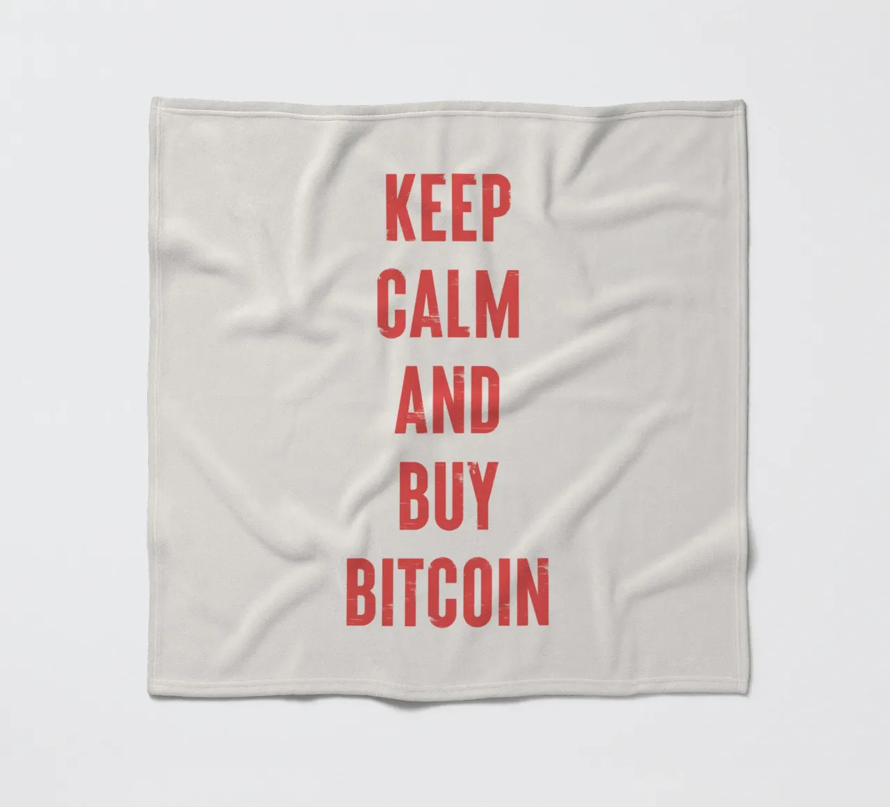 Mantenere la calma e acquistare Bitcoin coperta in pile da Vintagrafica