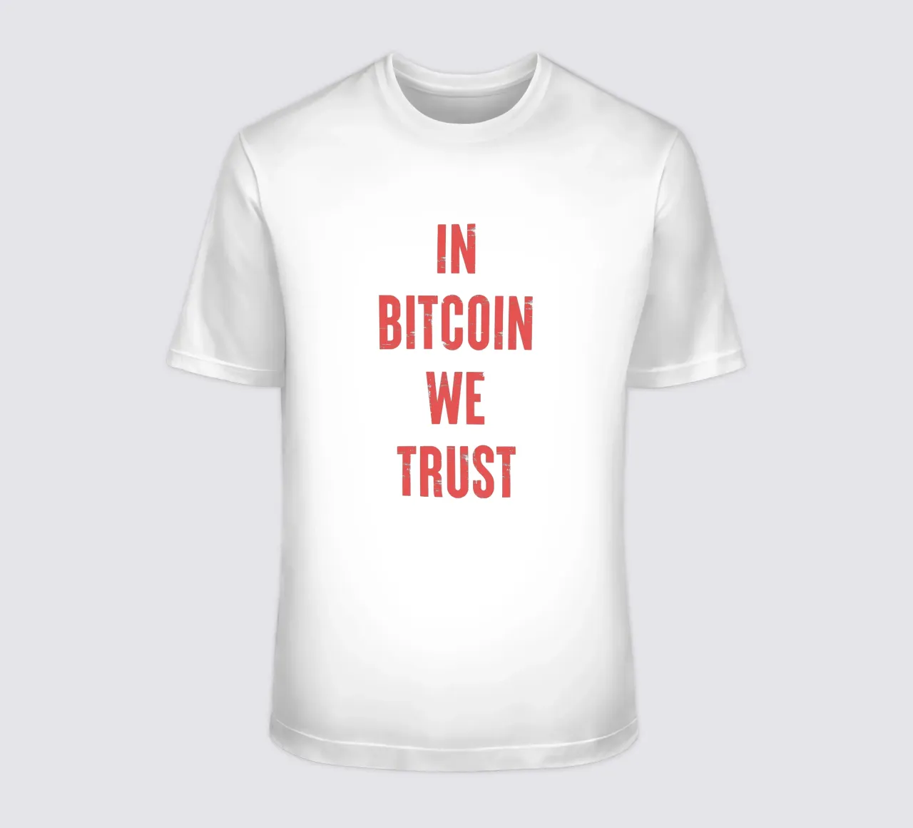 In Bitcoin We Trust t-shirt da Vintagrafica