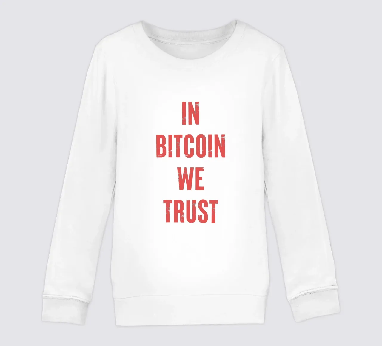 In Bitcoin We Trust felpa bambino da Vintagrafica