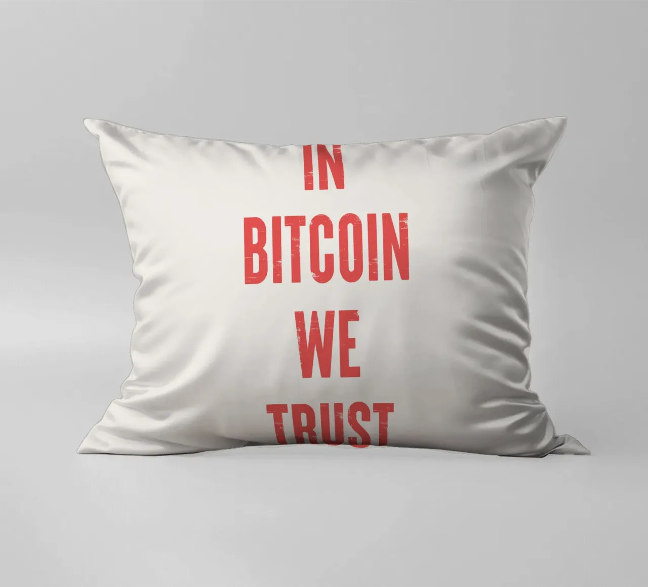 In Bitcoin We Trust cuscino da Vintagrafica