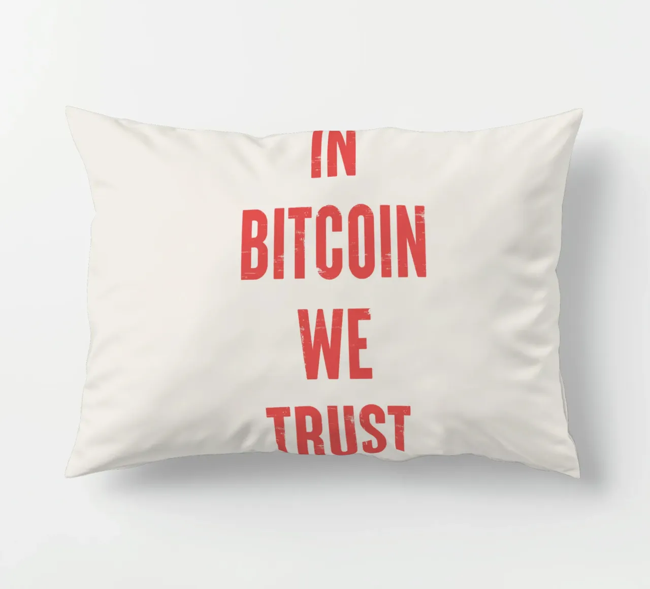 In Bitcoin We Trust cuscino da Vintagrafica