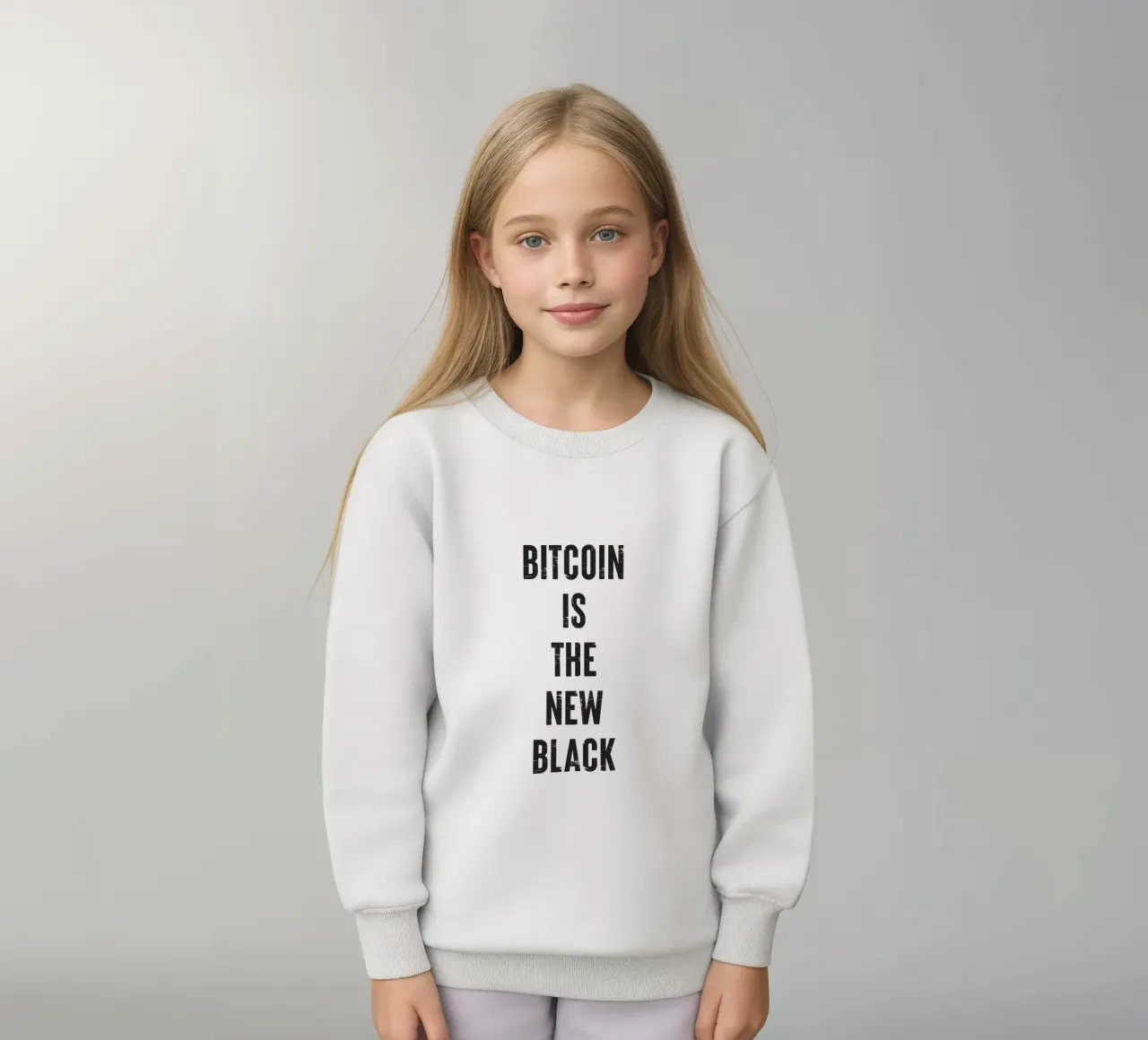 Bitcoin ist das neue Schwarz Kinder Sweatshirt von Vintagrafica