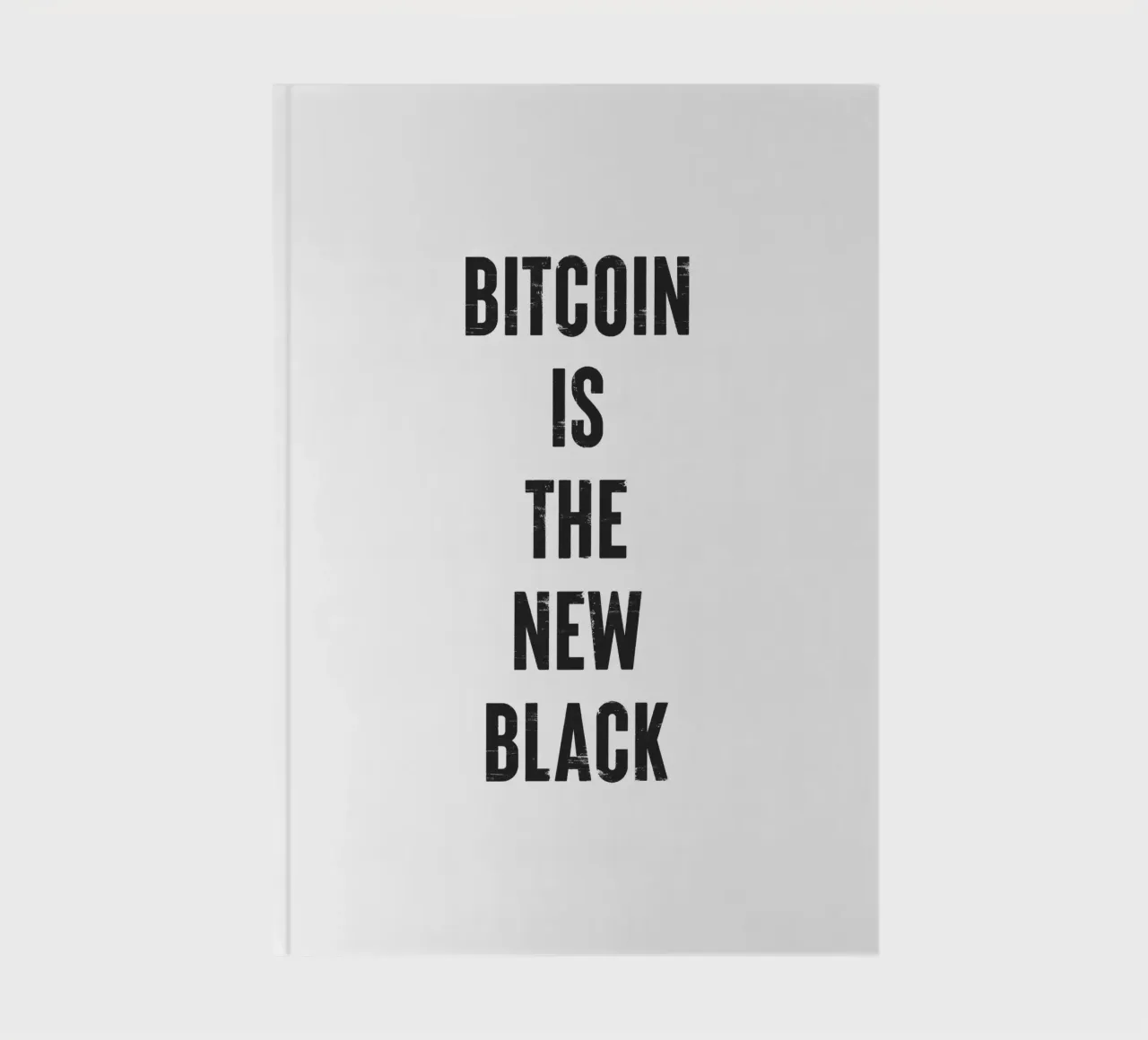 Bitcoin Is the New Black notebook by Vintagrafica