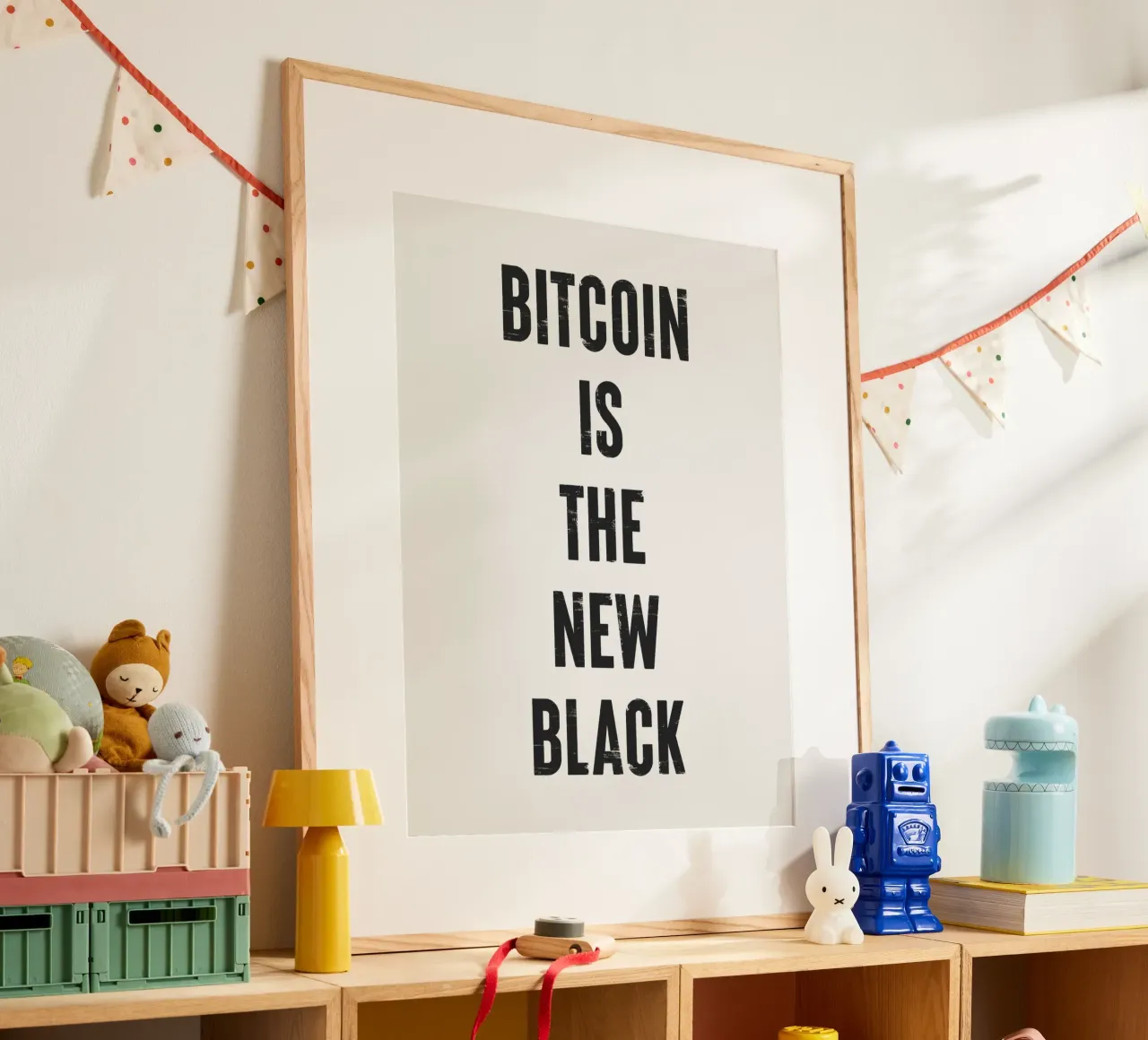 Bitcoin ist das neue Schwarz Hahnemühle von Vintagrafica