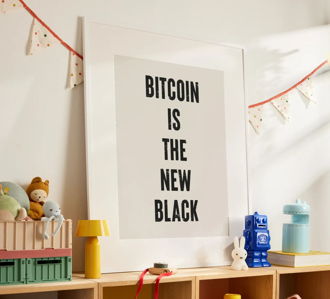 Bitcoin ist das neue Schwarz Hahnemühle von Vintagrafica