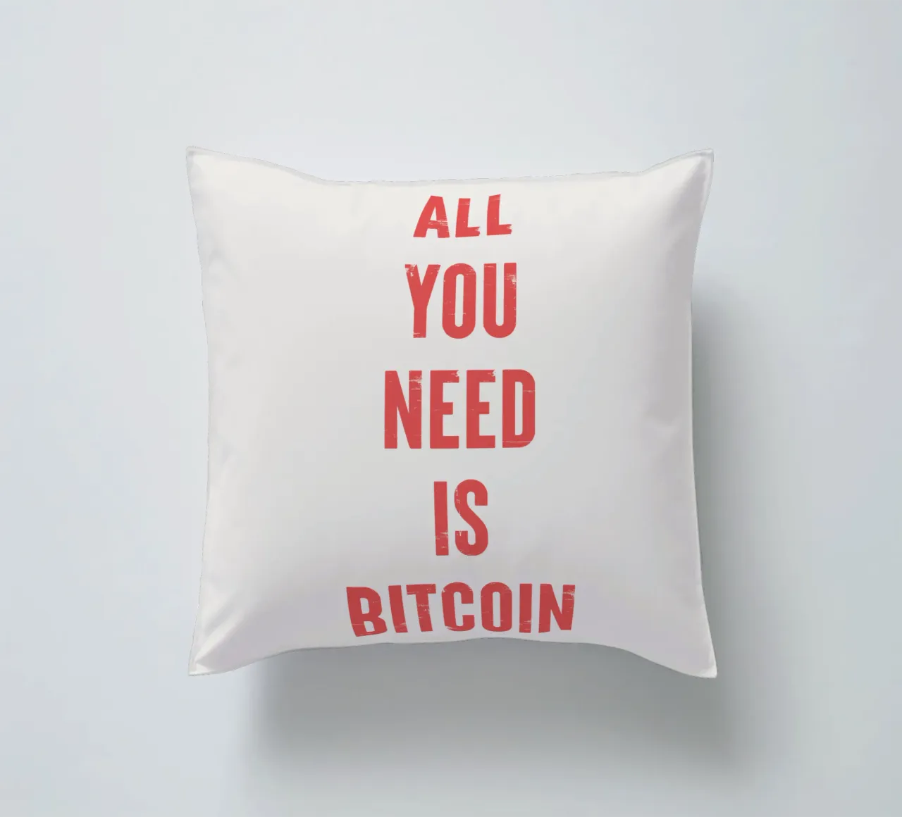 Tutto ciò che serve è Bitcoin cuscino da Vintagrafica