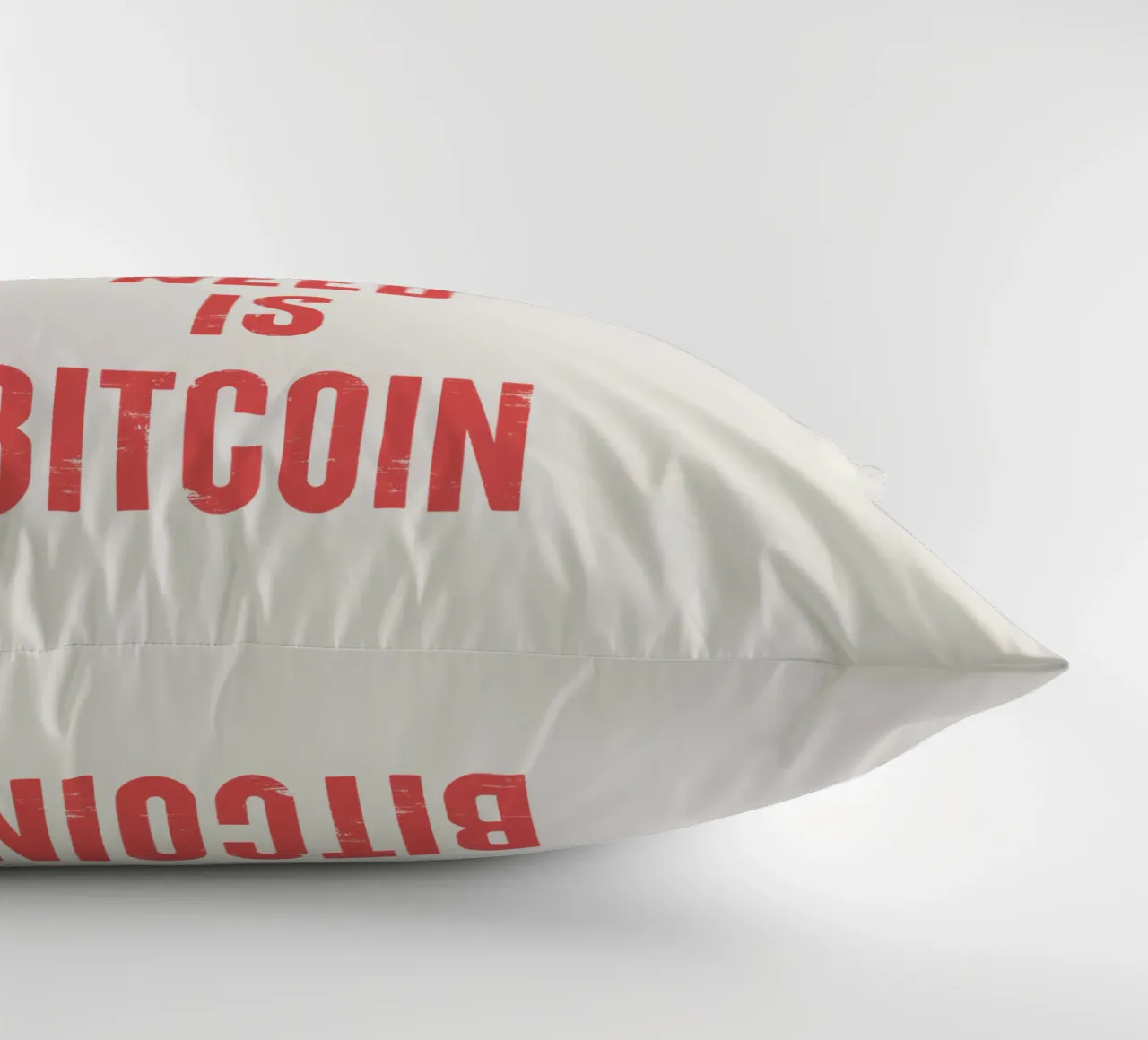 Tutto ciò che serve è Bitcoin cuscino da Vintagrafica