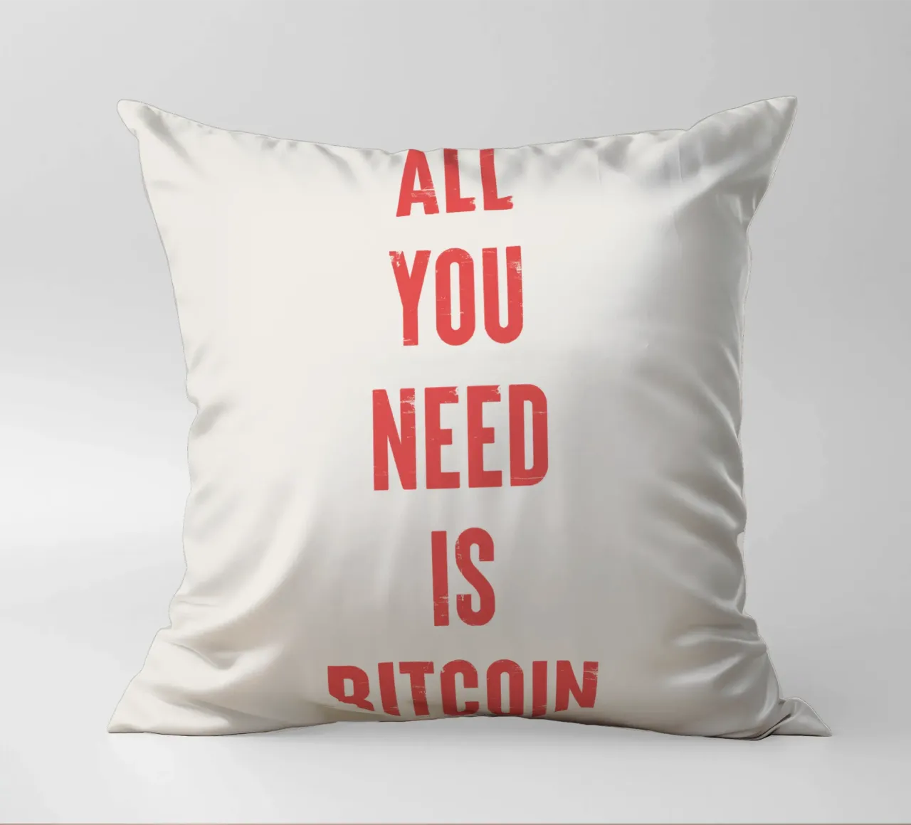 Tutto ciò che serve è Bitcoin cuscino da Vintagrafica