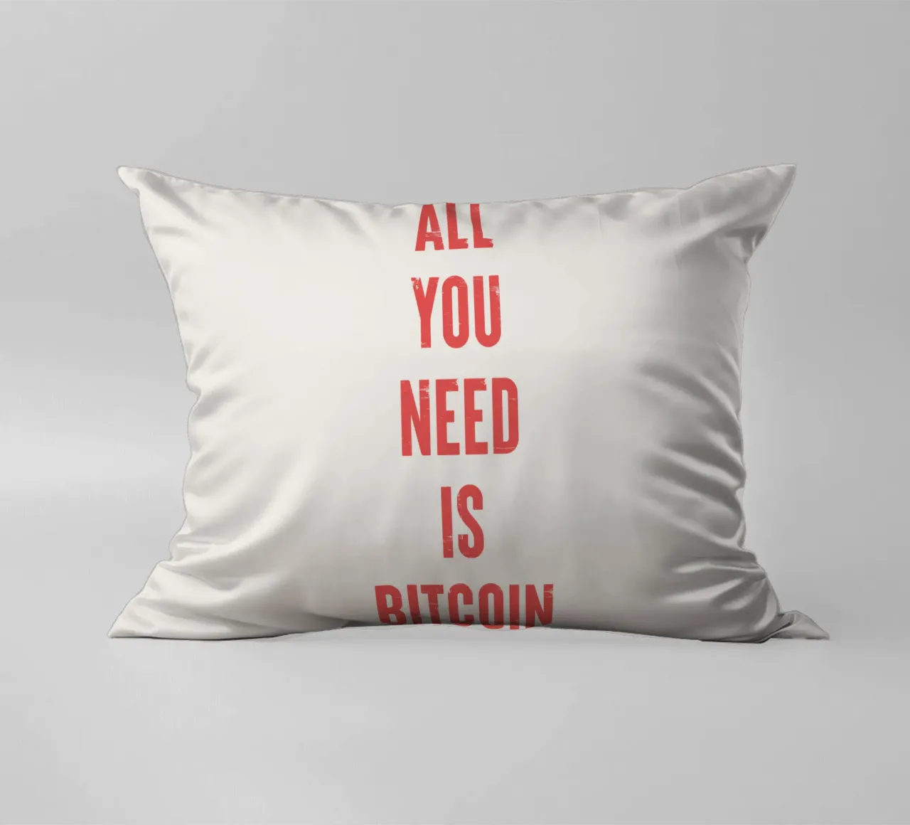 Tutto ciò che serve è Bitcoin cuscino da Vintagrafica