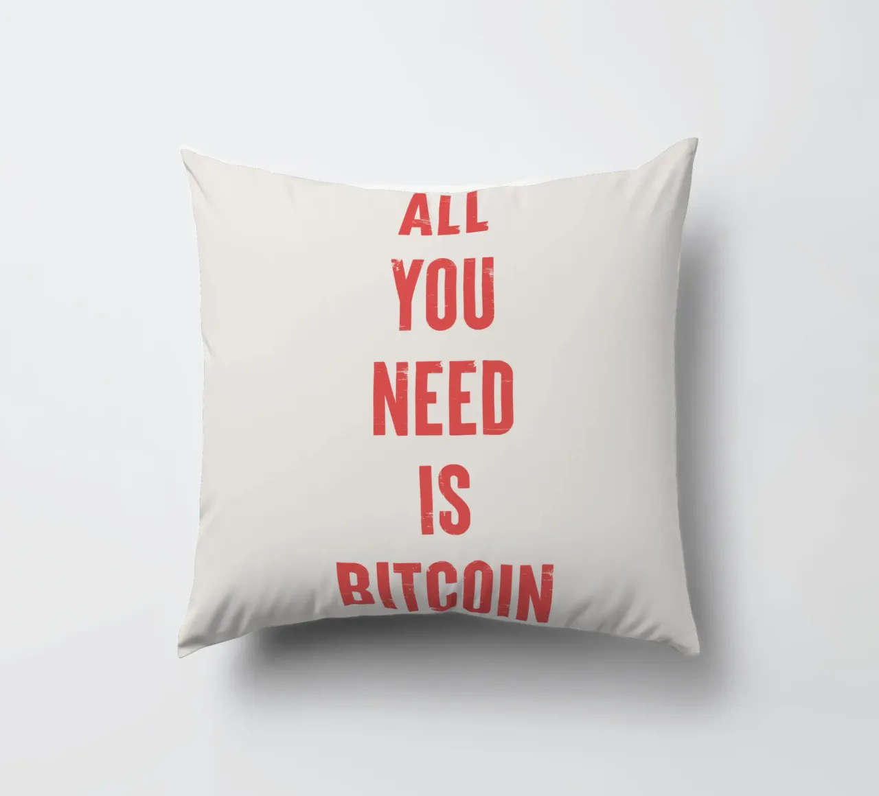 Tutto ciò che serve è Bitcoin cuscino da Vintagrafica