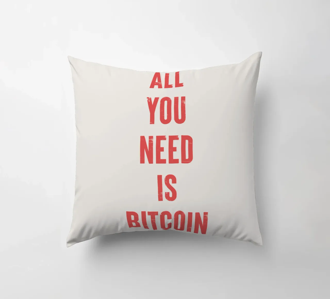 Tutto ciò che serve è Bitcoin cuscino da Vintagrafica