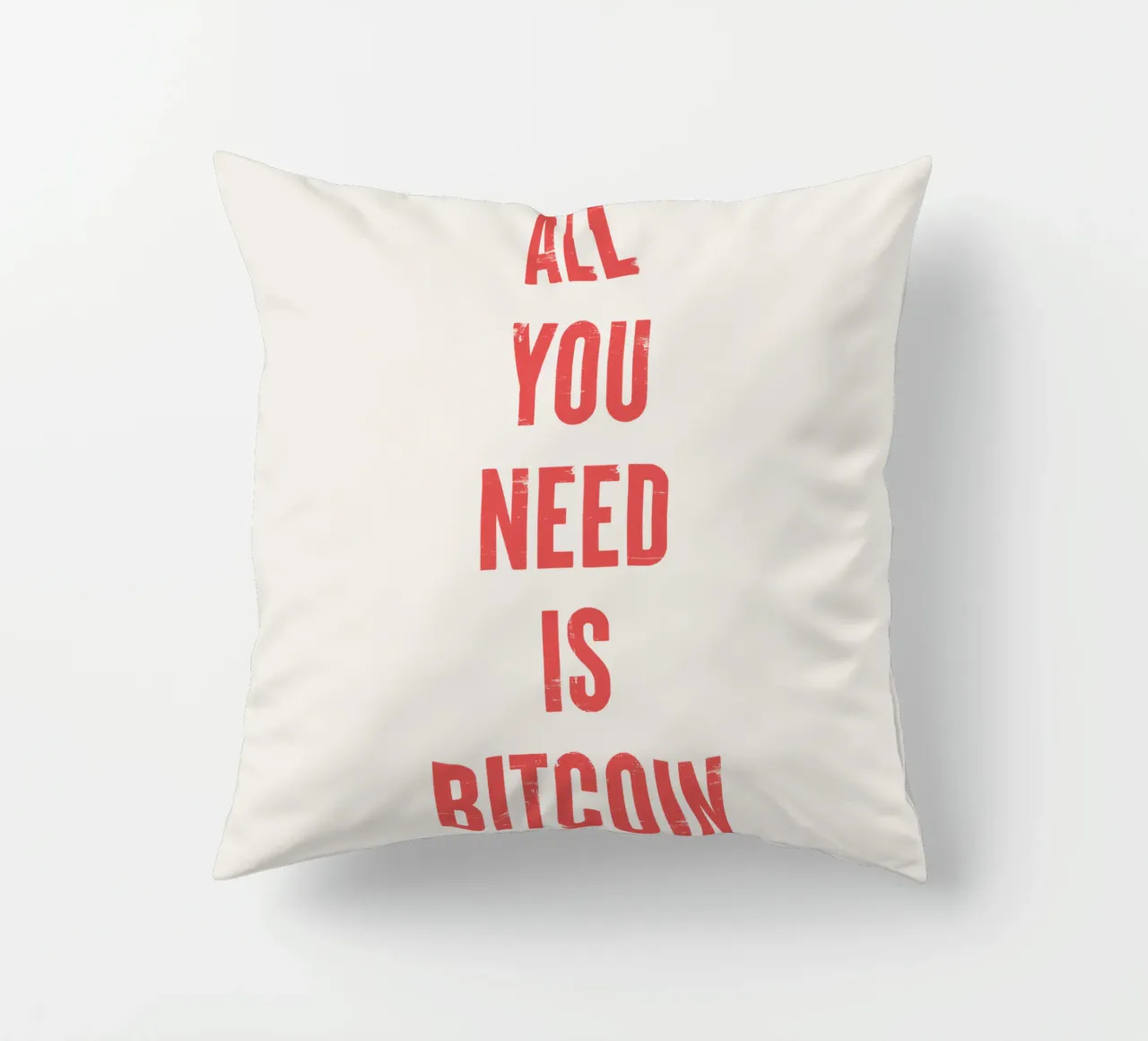 Tutto ciò che serve è Bitcoin cuscino da Vintagrafica