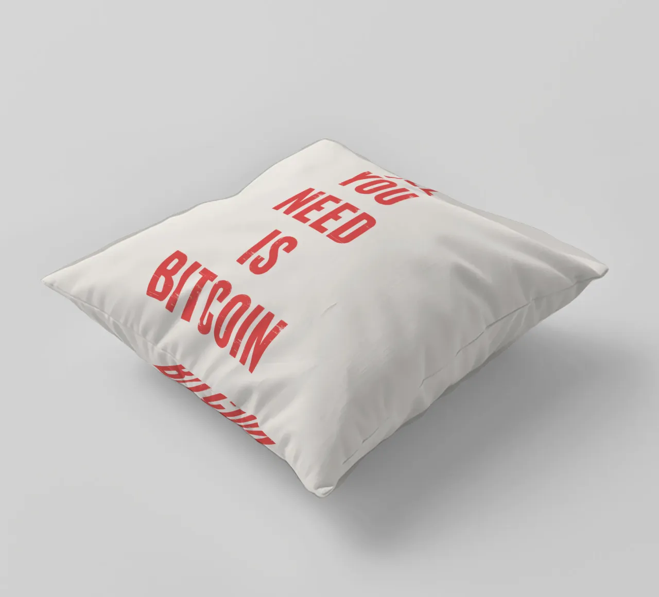 Tutto ciò che serve è Bitcoin cuscino da Vintagrafica