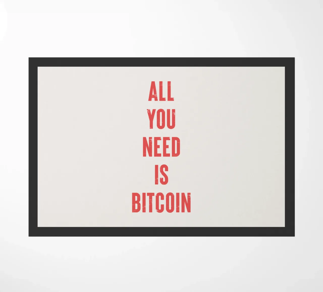 Tutto ciò che serve è Bitcoin zerbino da Vintagrafica