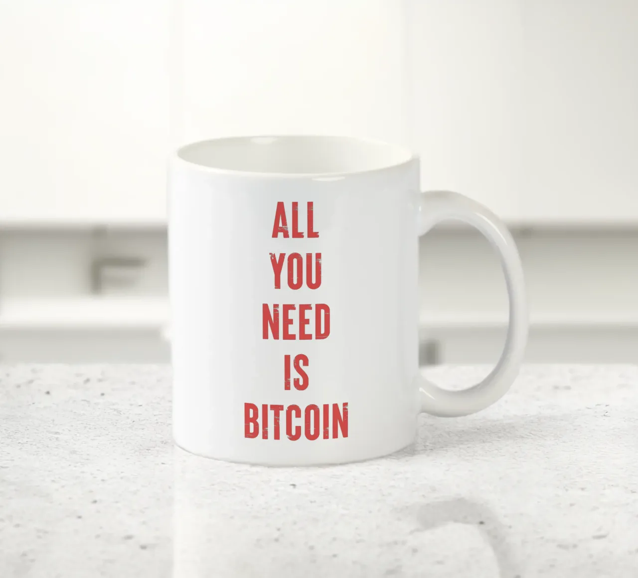 Tutto ciò che serve è Bitcoin tazza in ceramica da Vintagrafica