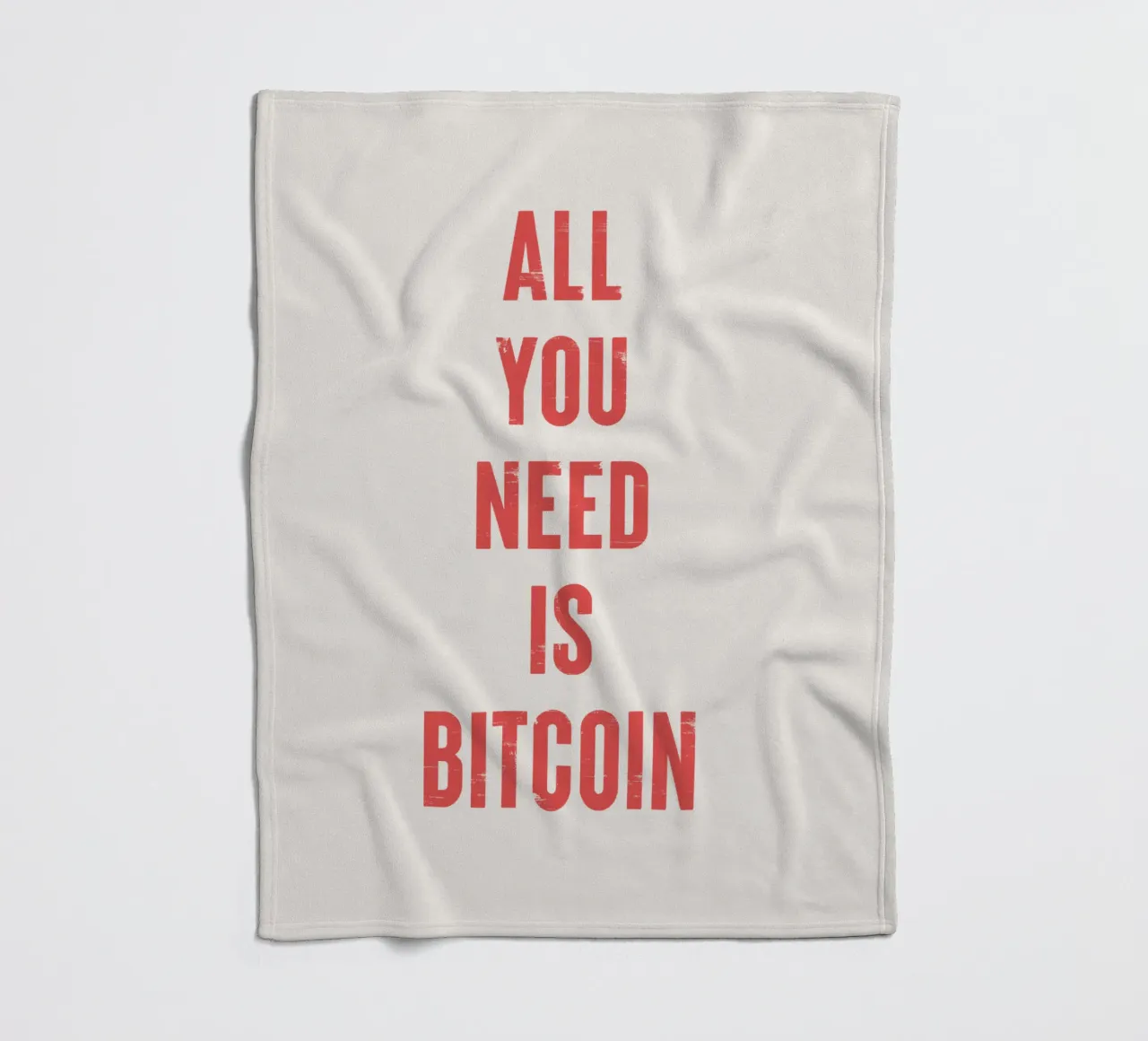 Tutto ciò che serve è Bitcoin coperta in pile da Vintagrafica