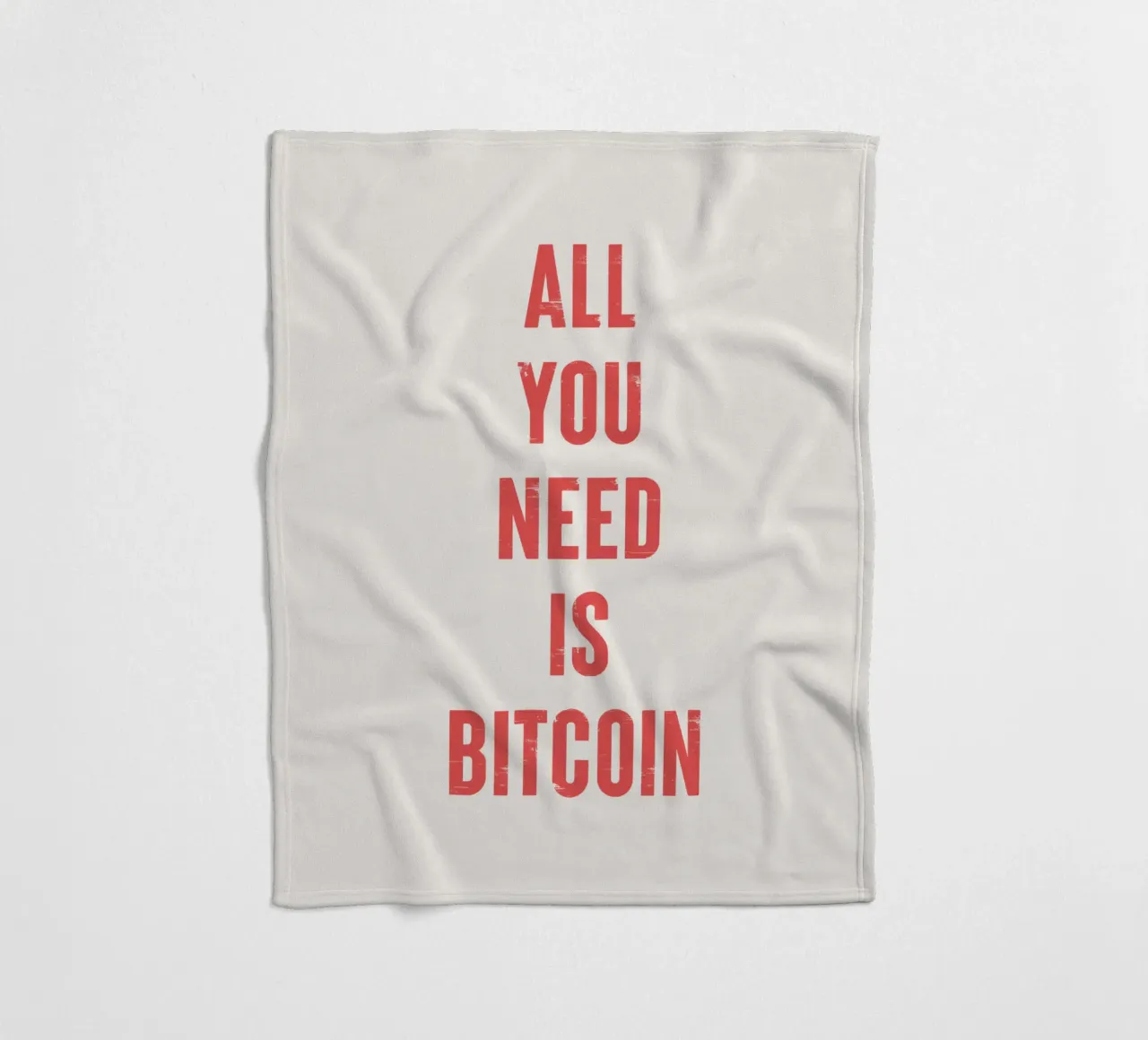 Tutto ciò che serve è Bitcoin coperta in pile da Vintagrafica