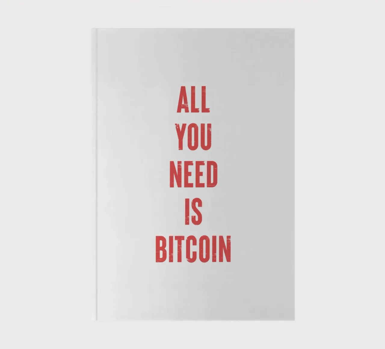 All You Need Is Bitcoin notebook by Vintagrafica