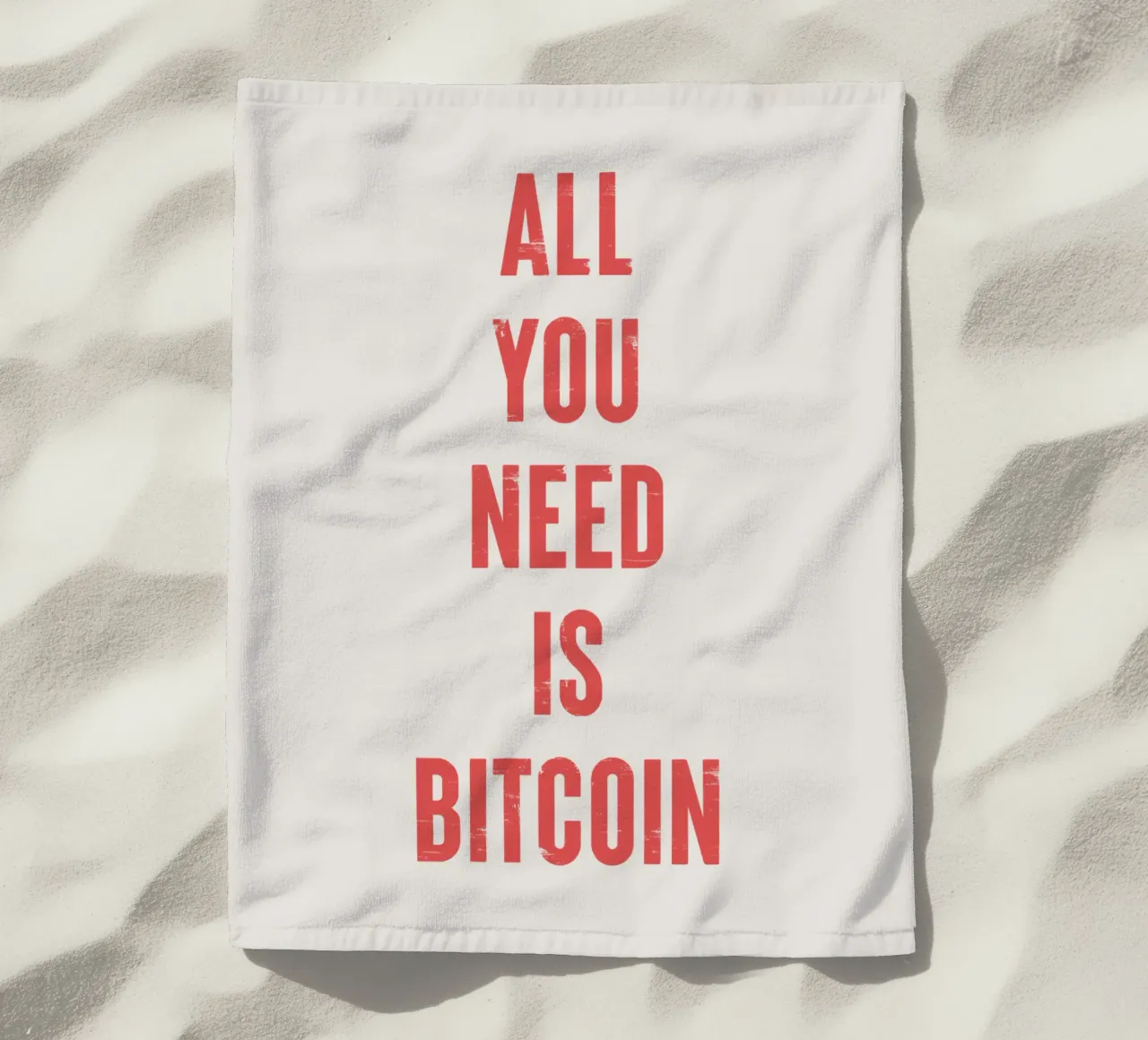 Tutto ciò che serve è Bitcoin telo mare da Vintagrafica