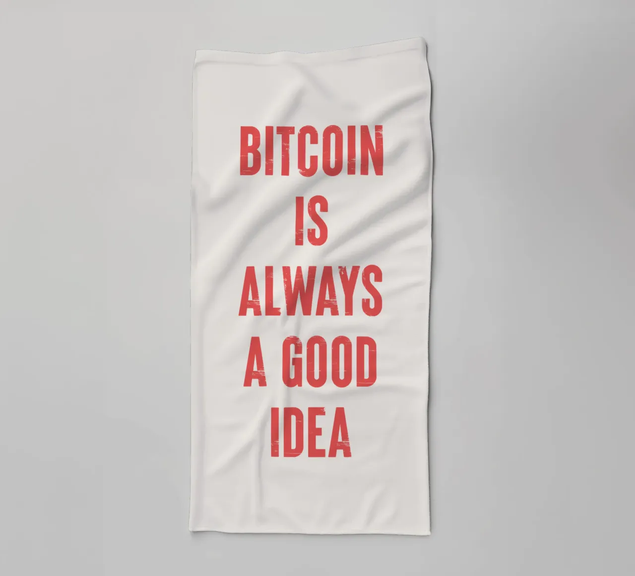 Bitcoin is always a good idea towel by Vintagrafica