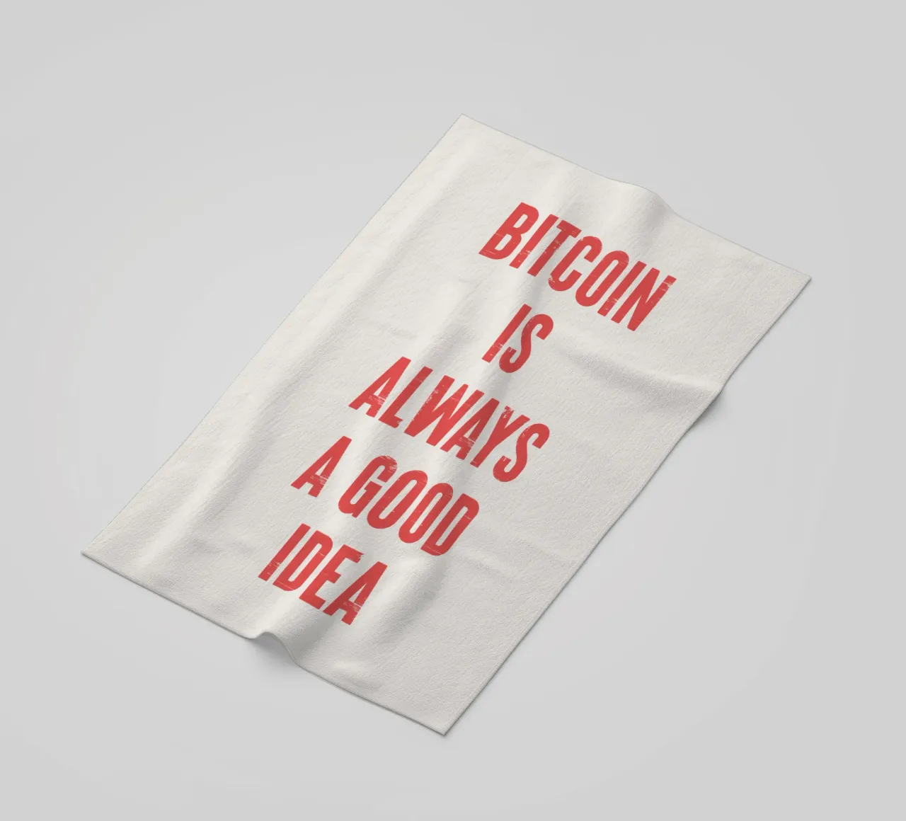 Bitcoin is always a good idea beach towel by Vintagrafica