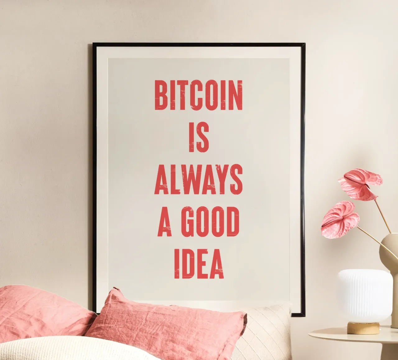Bitcoin is always a good idea hahnemühle by Vintagrafica
