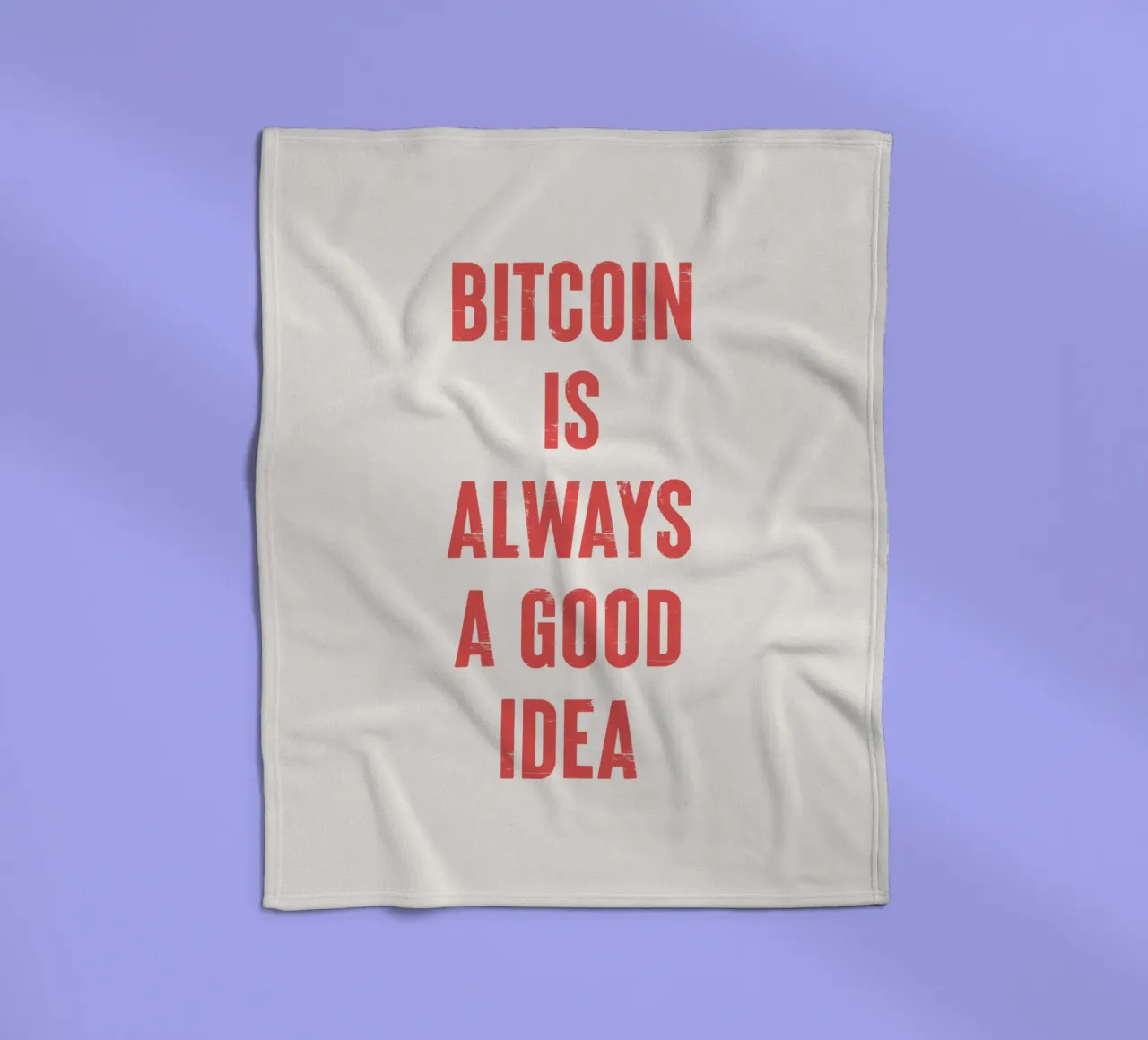 Il Bitcoin è sempre una buona idea coperta in pile da Vintagrafica