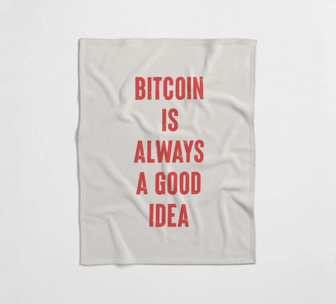 Il Bitcoin è sempre una buona idea coperta in pile da Vintagrafica