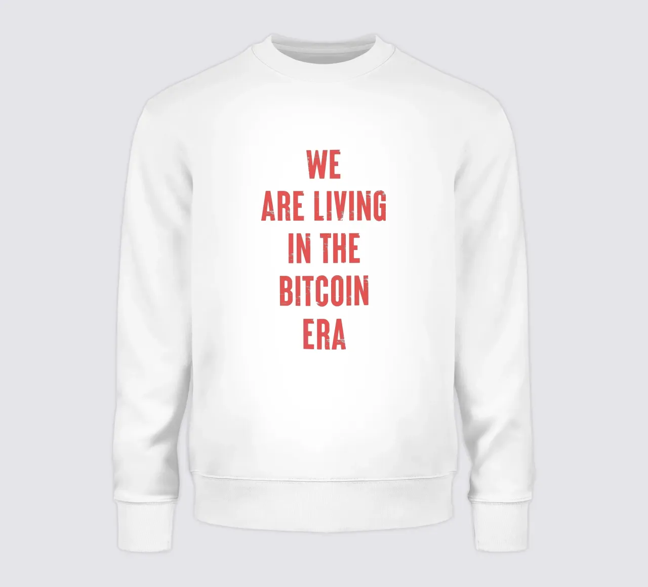 Wir leben in der Bitcoin-Ära Sweatshirt von Vintagrafica