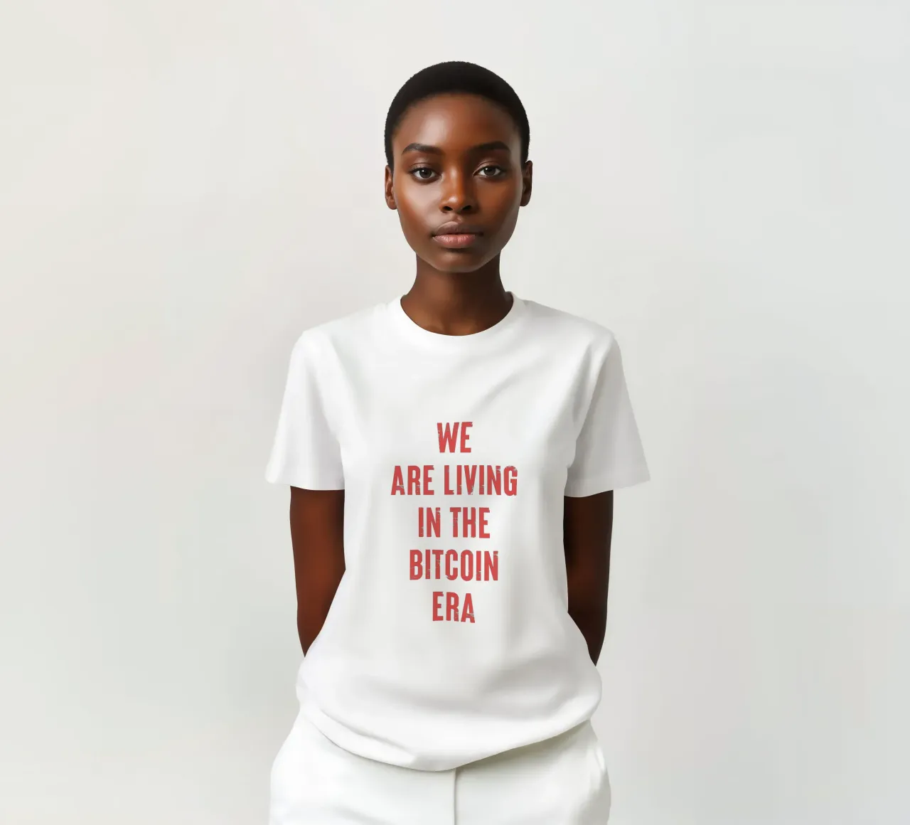 Wir leben in der Bitcoin-Ära T-Shirt von Vintagrafica