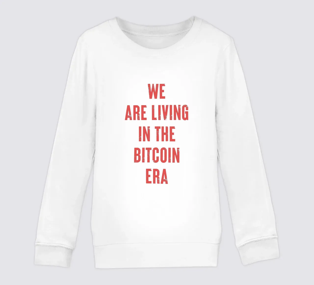 Vivimos en la era Bitcoin sudadera para niño de Vintagrafica