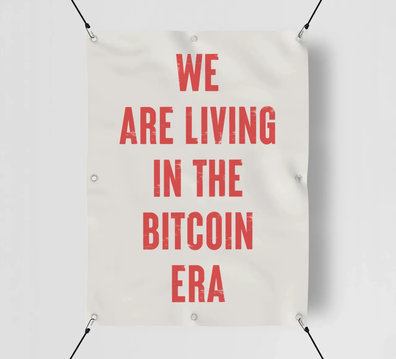 Wir leben in der Bitcoin-Ära PVC Plane von Vintagrafica