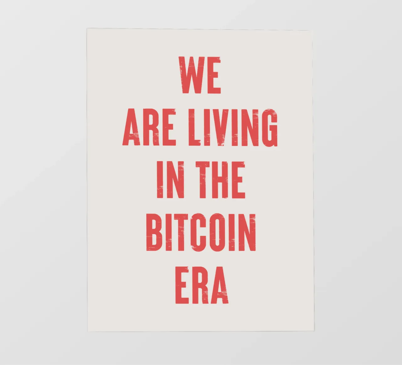 Wir leben in der Bitcoin-Ära PVC Plane von Vintagrafica