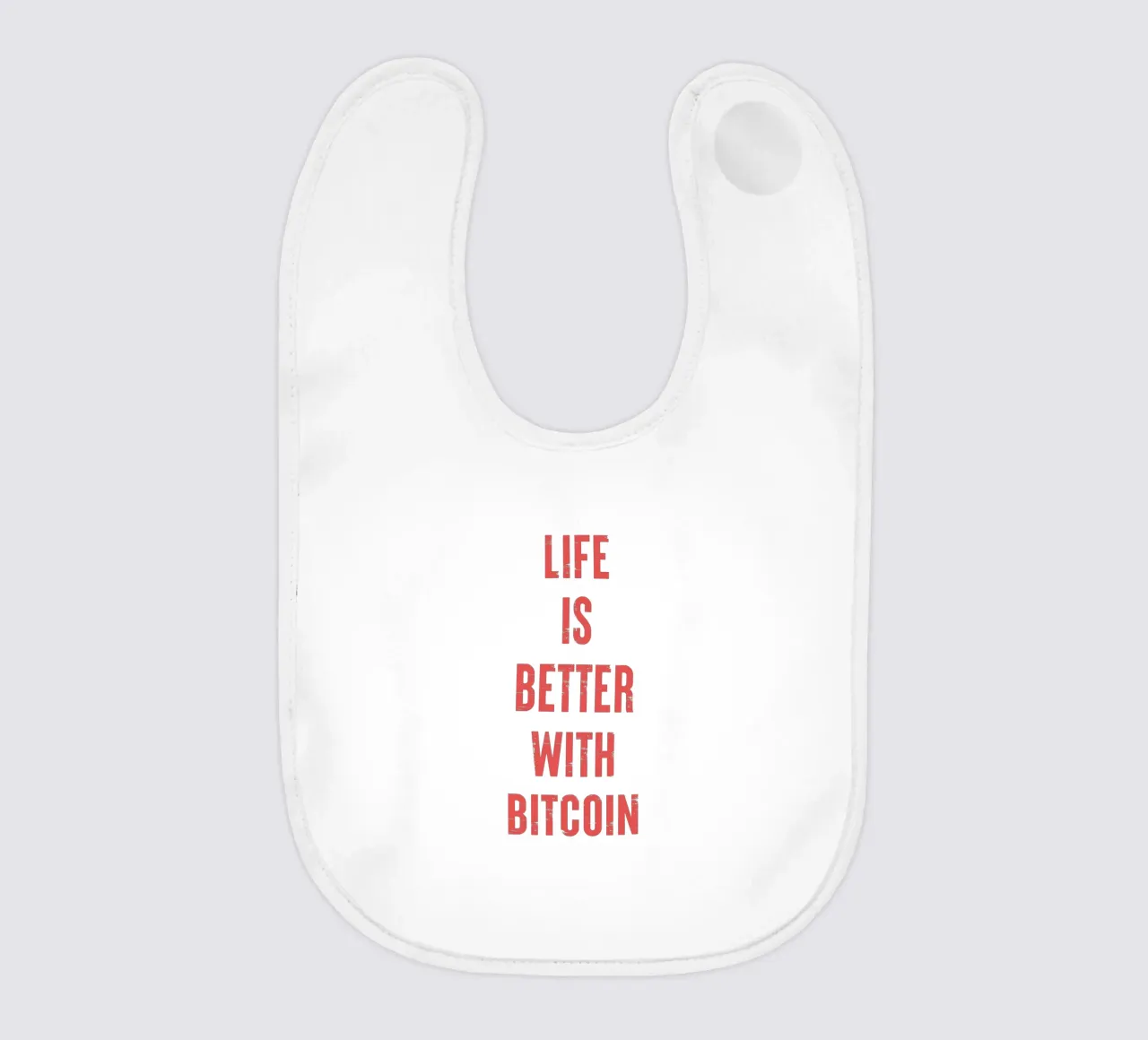 Mit Bitcoin lebt es sich besser Babylätzchen von Vintagrafica