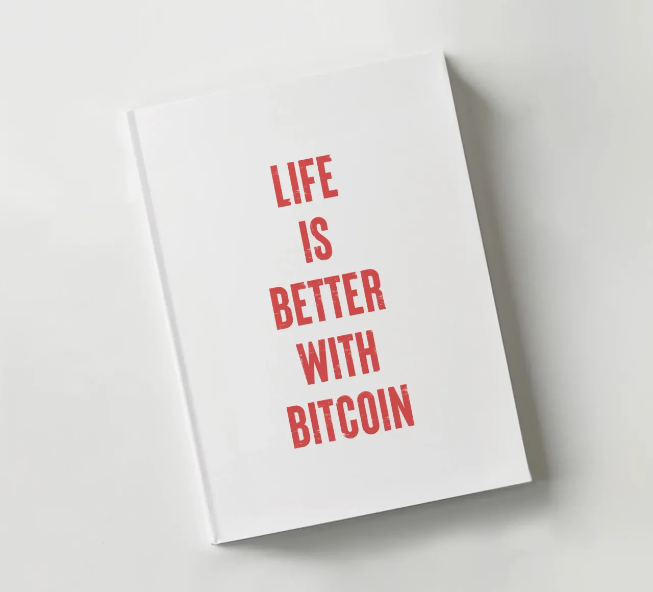 Live is better with Bitcoin notebook by Vintagrafica