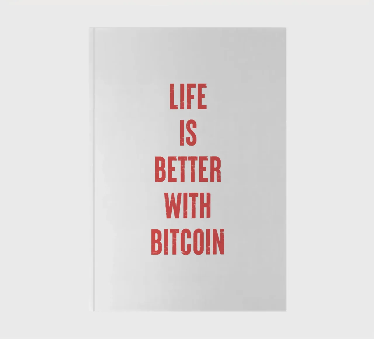 Mit Bitcoin lebt es sich besser Notizbuch von Vintagrafica