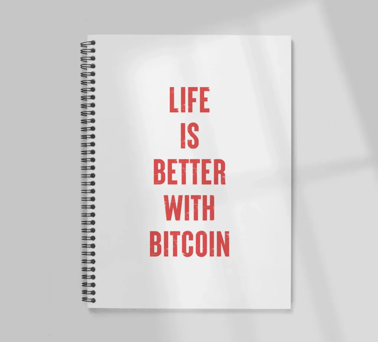 Vivere è meglio con Bitcoin diario ad anelli da Vintagrafica