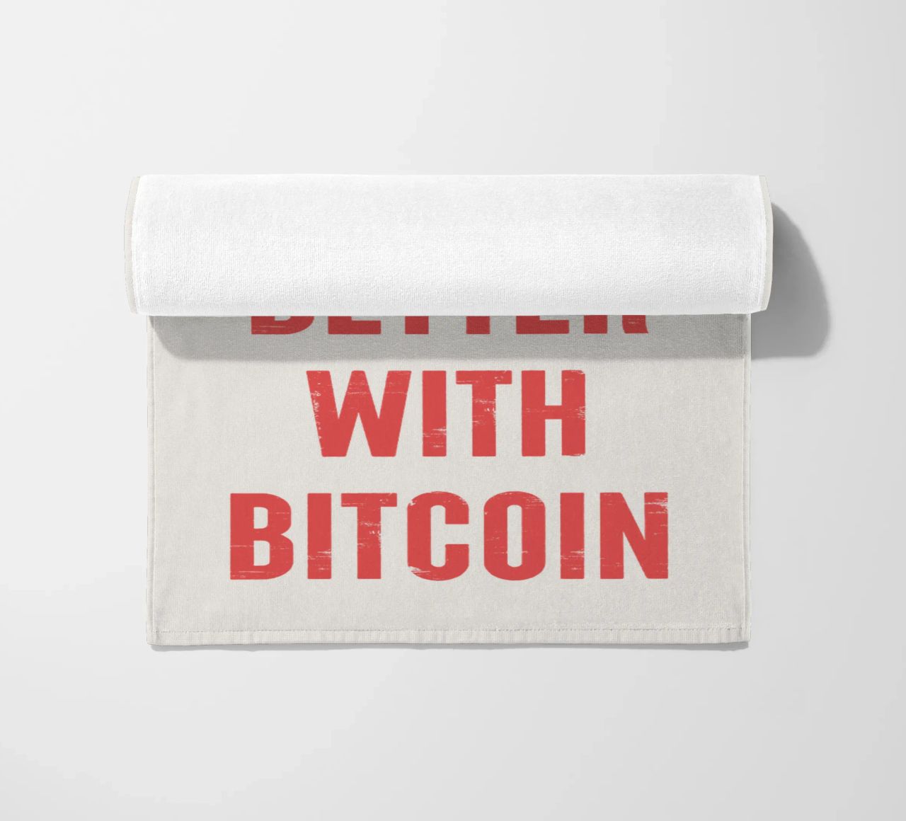 Vivere è meglio con Bitcoin telo mare da Vintagrafica