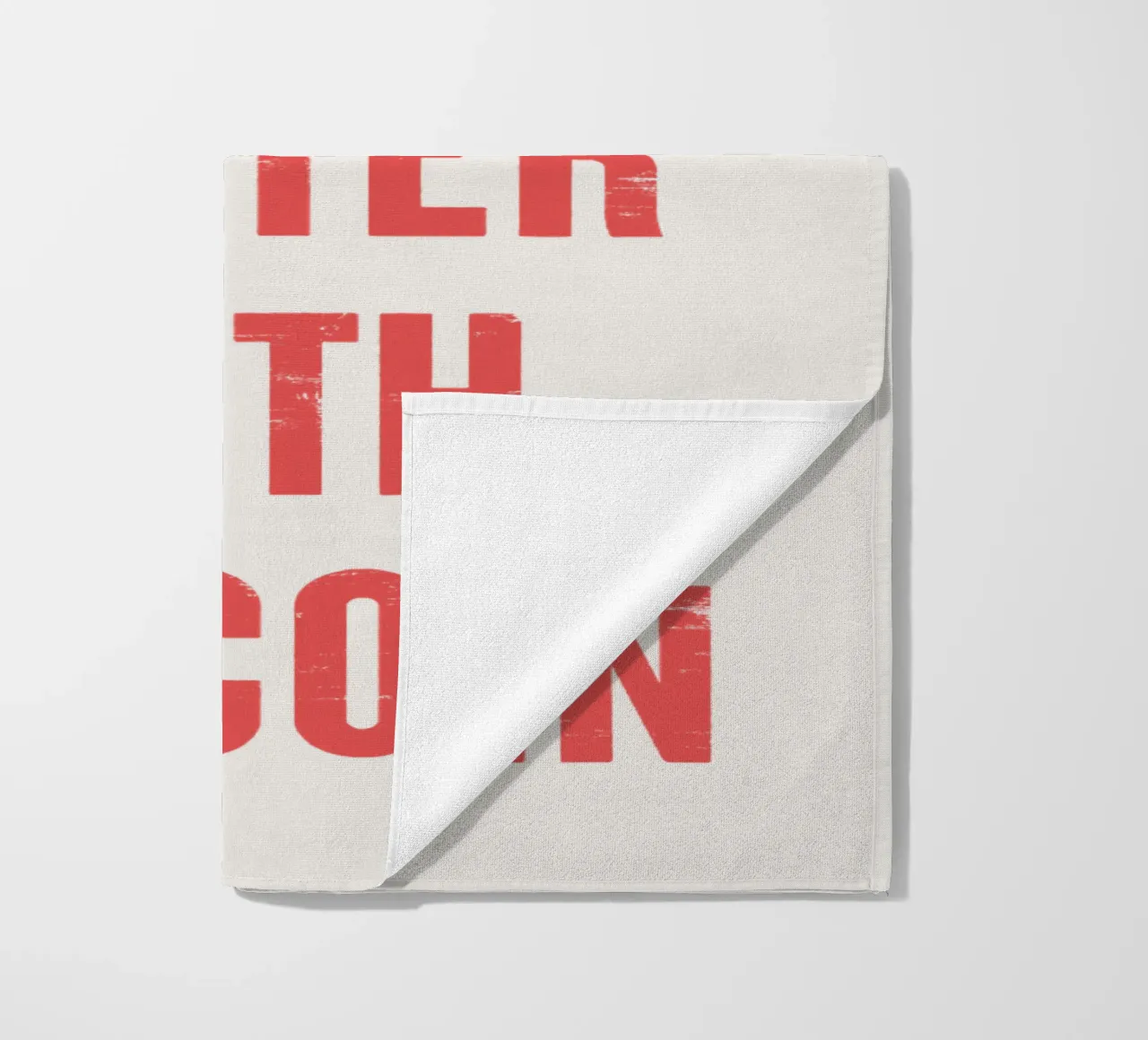 Vivere è meglio con Bitcoin telo mare da Vintagrafica