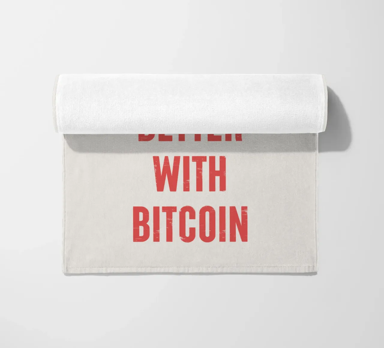 Vivere è meglio con Bitcoin telo mare da Vintagrafica