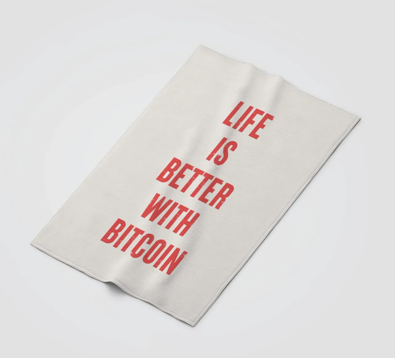 Vivere è meglio con Bitcoin coperta in pile da Vintagrafica