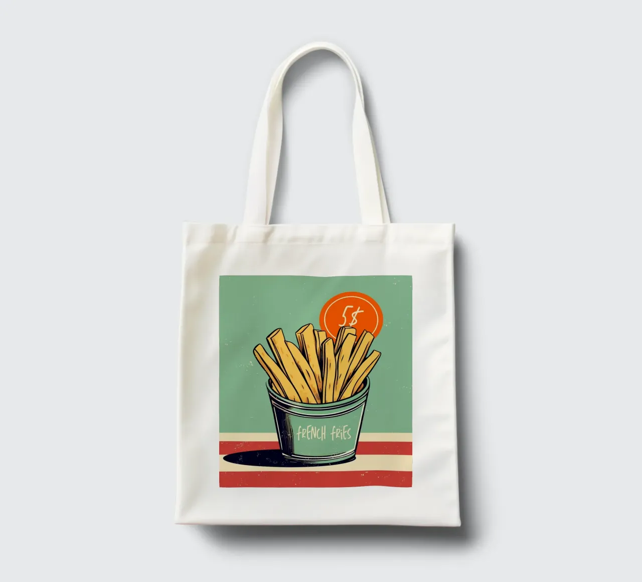 Retro Fries Special tote bag by Indigo Rain