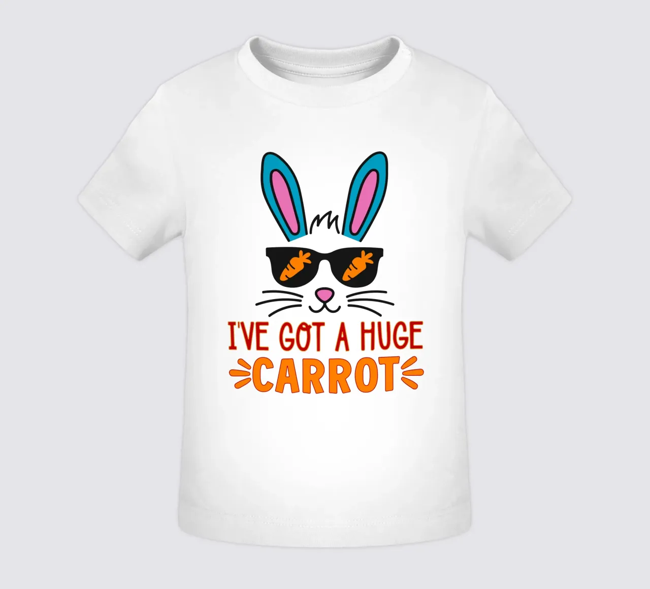 ho una carota enorme, felice Pasqua arte divertente maglietta neonato da onefeelshop