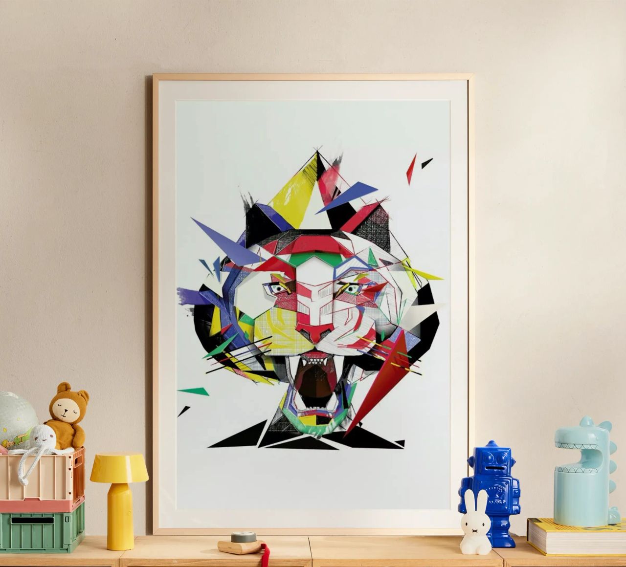 Tiger Spade Playing Card poster da Birgit Palma