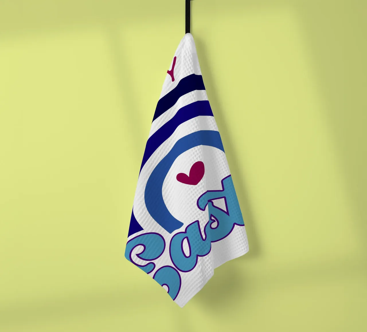 HAPPY EASTER Liefde grappig art design theedoek van onefeelshop