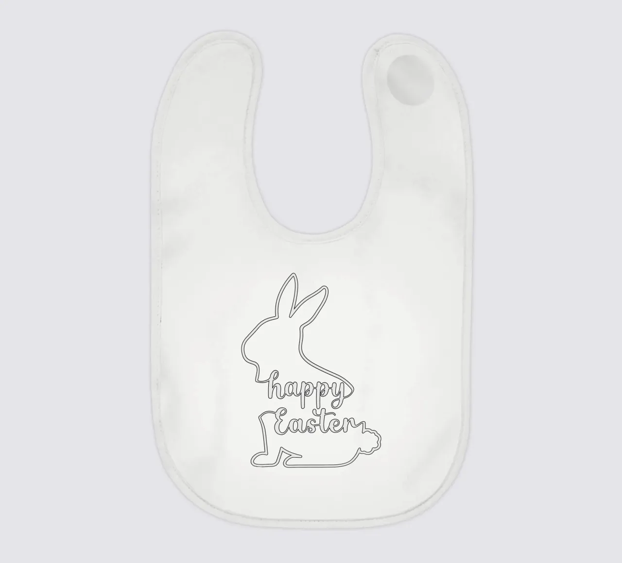 happy easter baby slabbetje van onefeelshop