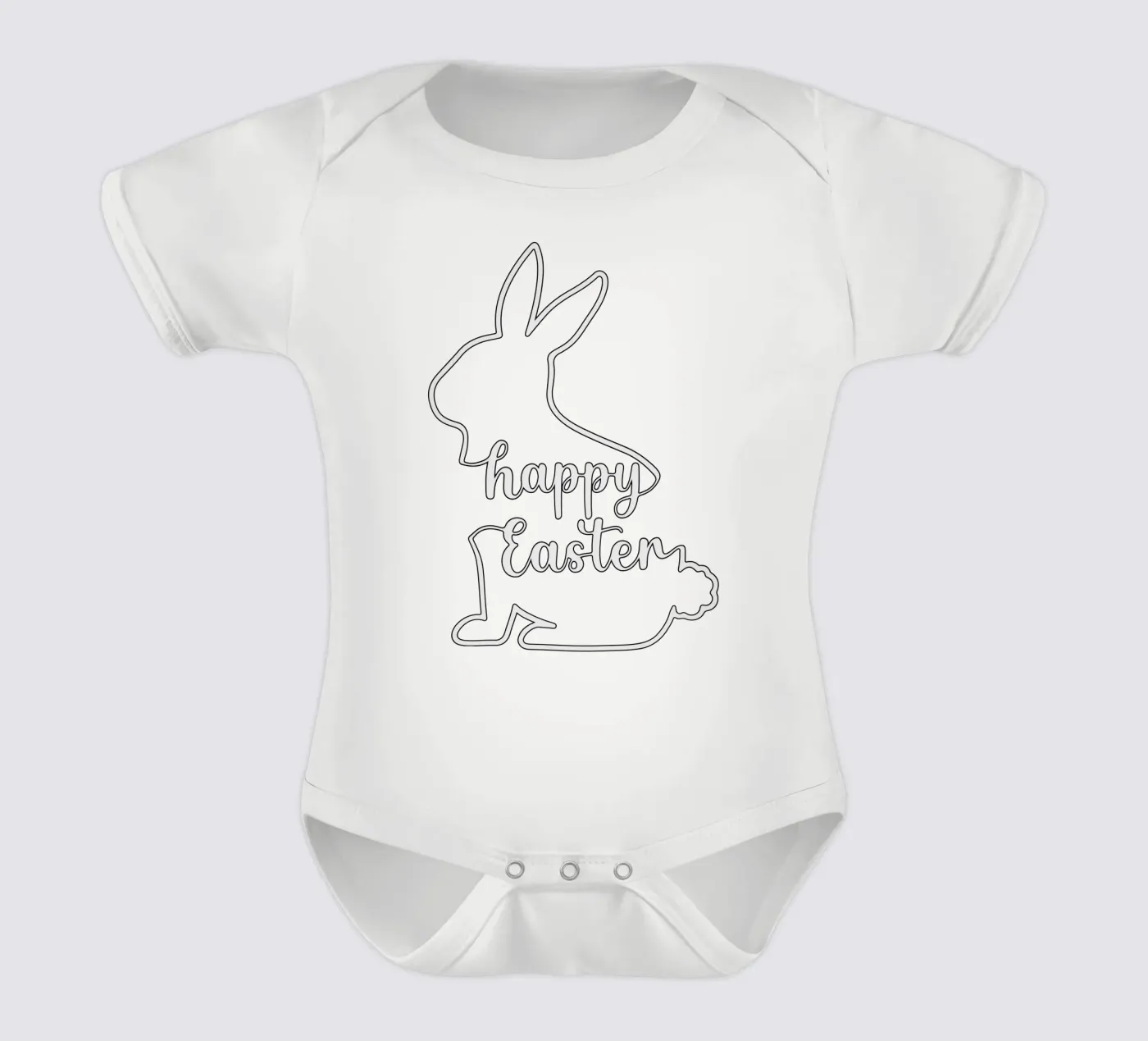 Buona Pasqua body neonato maniche corte da onefeelshop