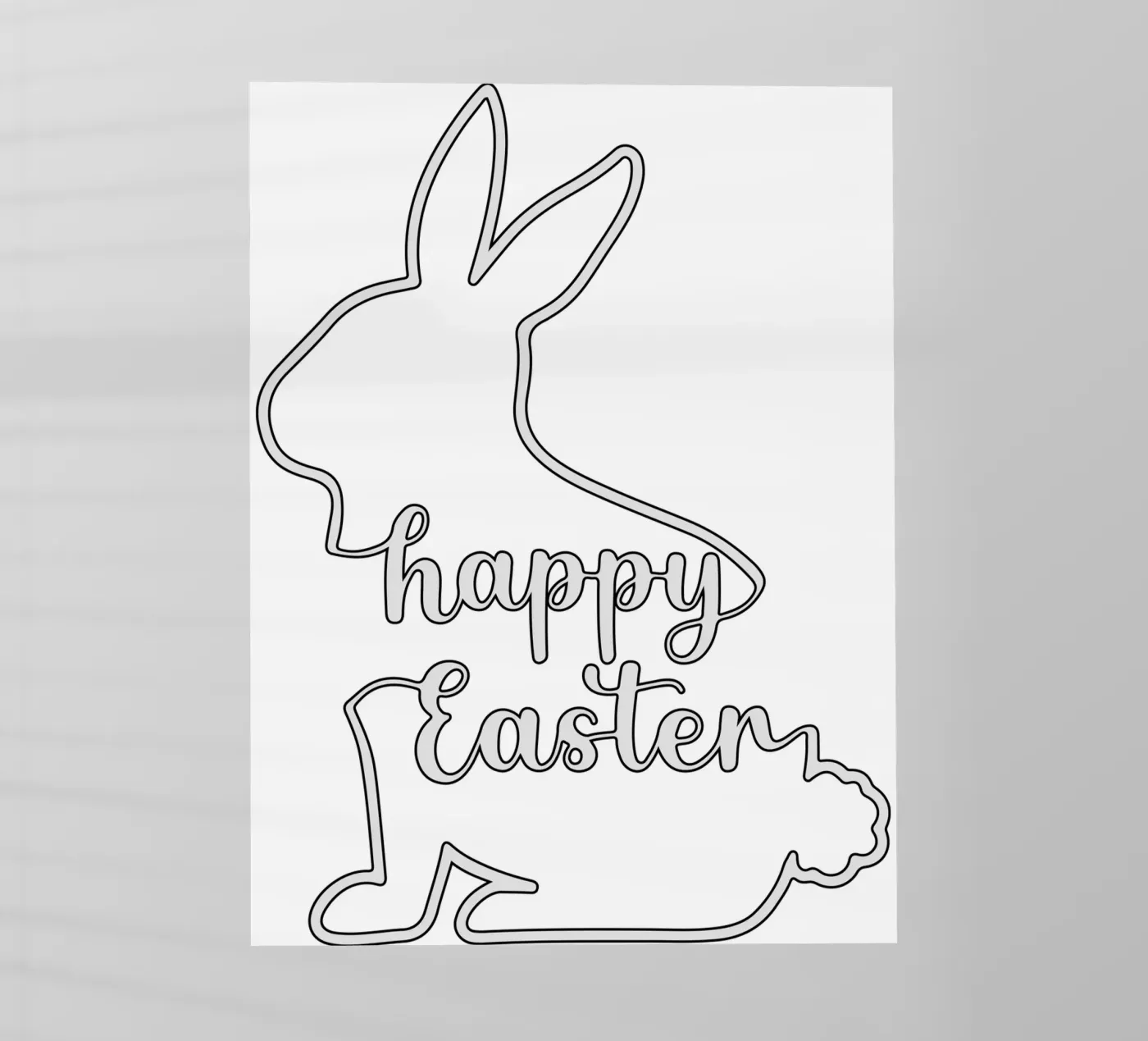 happy easter Backlit Folie von onefeelshop